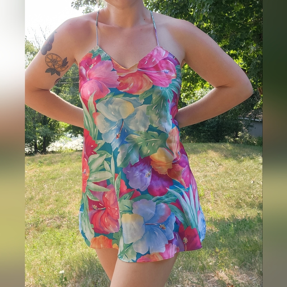 Vintage Floral Slip Dress